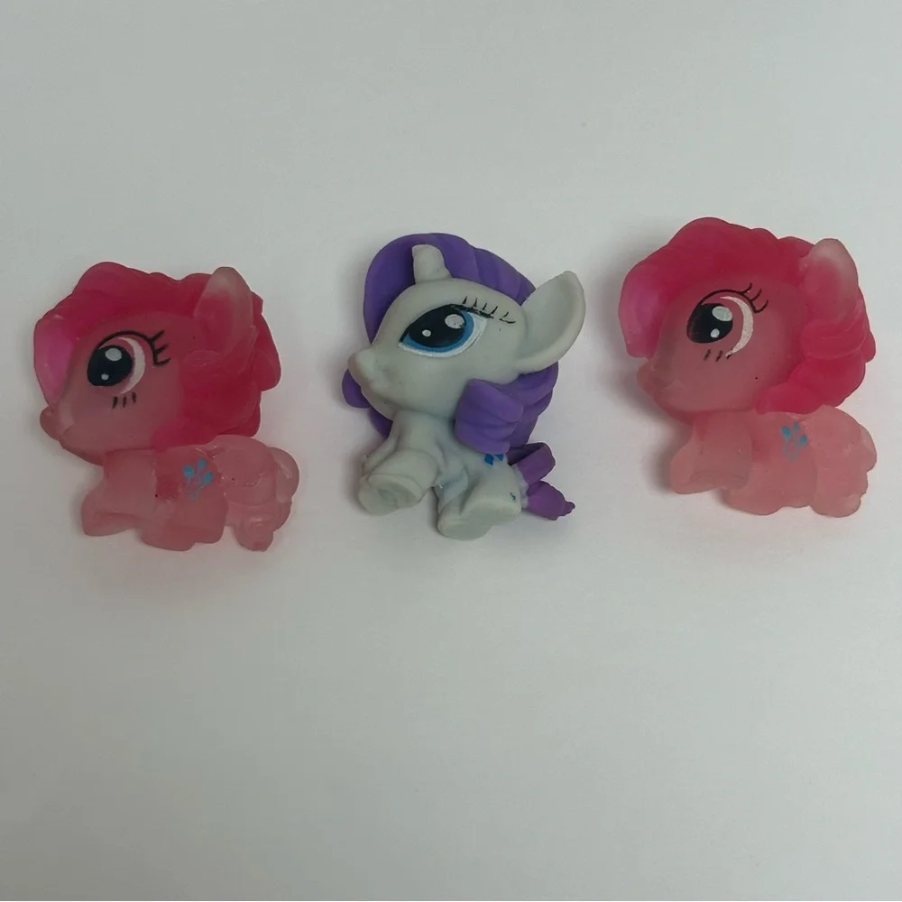 My Little Pony Fashems Pinkie Pie Rarity Figure Cake Topper Set of 3